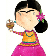 Frida with Owl