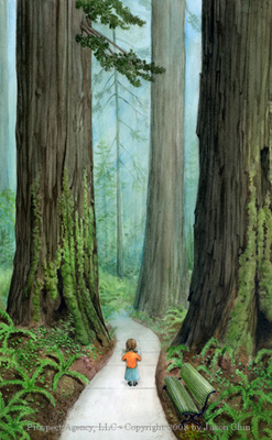 Prospect Agency - literary agency illustrators vertical banner by Jason Chin