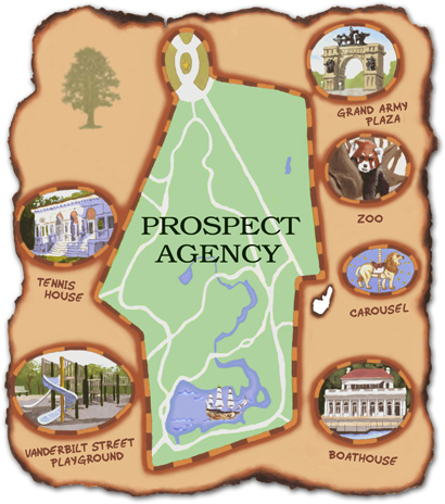 Prospect Agency, LLC - a literary agency - Prospect Park Map